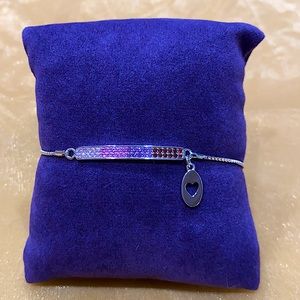 925 SS Rainbow Bracelet with Swarovski Crystals